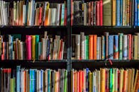 Vibrant collection of books on shelves for reading, research, and education.